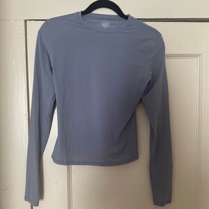 Skims long sleeve cotton jersey tshirt in light purple